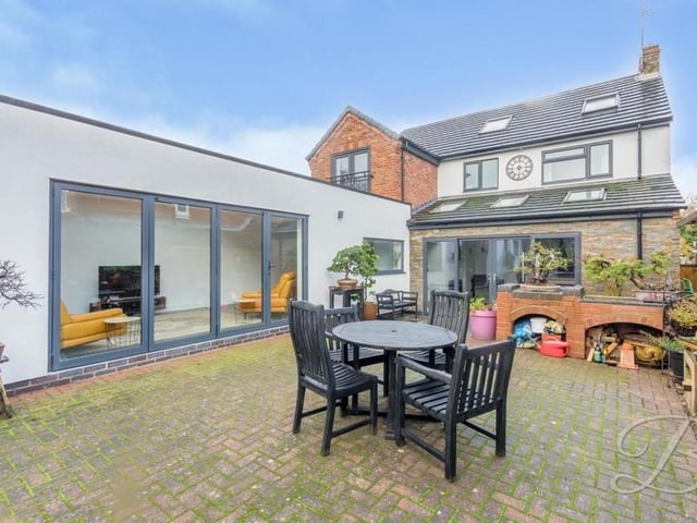 The garden is larger than average, and features this impressive patio area, which can be accessed via bi-folding doors from both the kitchen and the sitting room. Not a bad spot for those warm summer evenings and weekends, eh?
