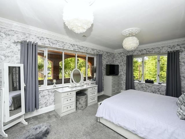 This is the first of the five bedrooms to take a look at. As you can see, there is plenty of space.