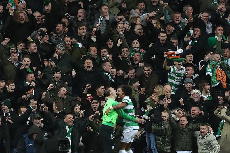 The first of two 5-1 wins over the Gers in 2016/17, the Hoops ran rampant in front of their home crowd to leave their rivals punch-drunk and reeling.  

(Photo by Ian MacNicol/Getty Images)