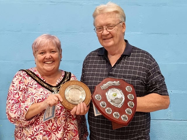 Mayor Teresa Cullen and David Hodgkinson