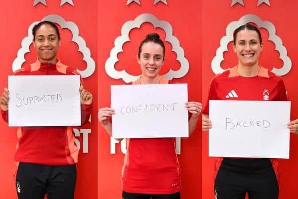 Stars of Nottingham Forest Netball team have joined Nottinghamshire Police's ongoing ‘Walk in My Shoes’ campaign