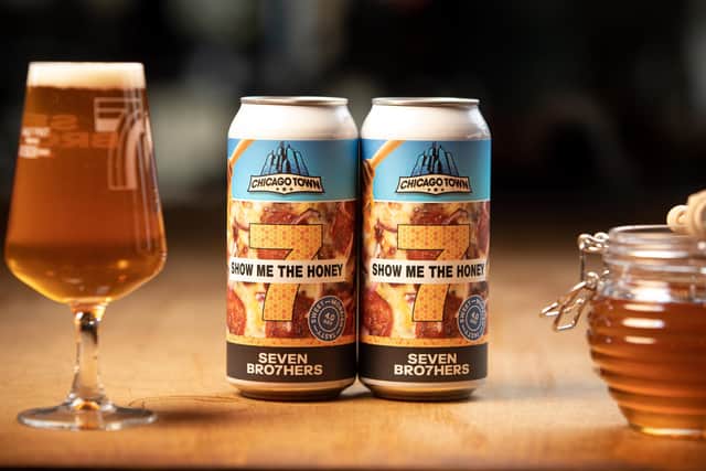 The new pizza inspired beer "Show me the Honey".