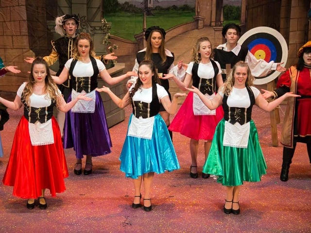 Dancers on stage during Robin Hood and the Babes in the Wood back in 2016.