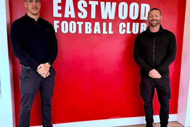 New Eastwood chairman Ben Edwards (right) and managing director Steve Kirkham. Photo: Submitted