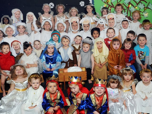 Northfield Primary School's Foundation Unit perform a nativity in 2011,