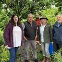 From left to right - plot holders, Louise Graham, Martin Nicholson, Ricky Hobson and Chris and Nigel Coope.