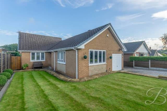 Offers of more than £325,000 are invited by Mansfield estate agents BuckleyBrown for this three-bedroom, detached bungalow on Rooley Drive in Sutton.