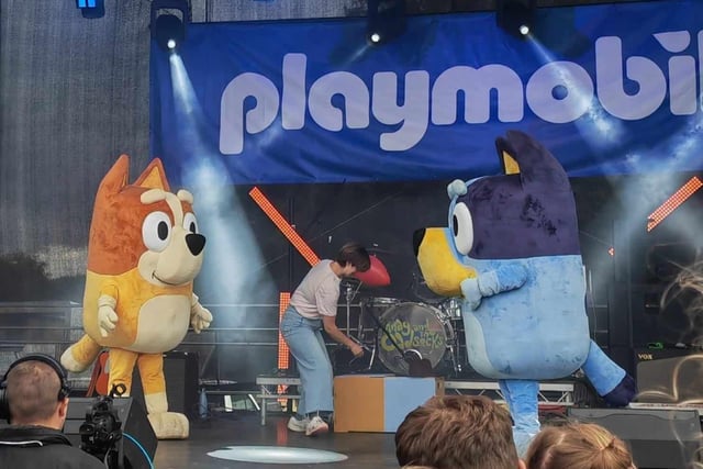 CBeebies pair Bluey and Bingo were part of the main stage line-up