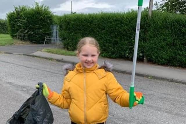 Olivia Pratt who has decided to fight back against litter louts.