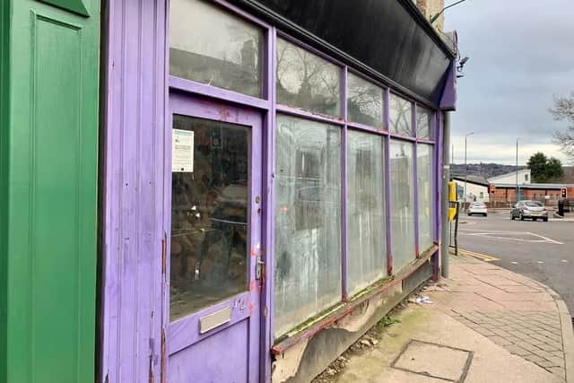 The former shop is at the corner of Nottingham Road and Church Street.