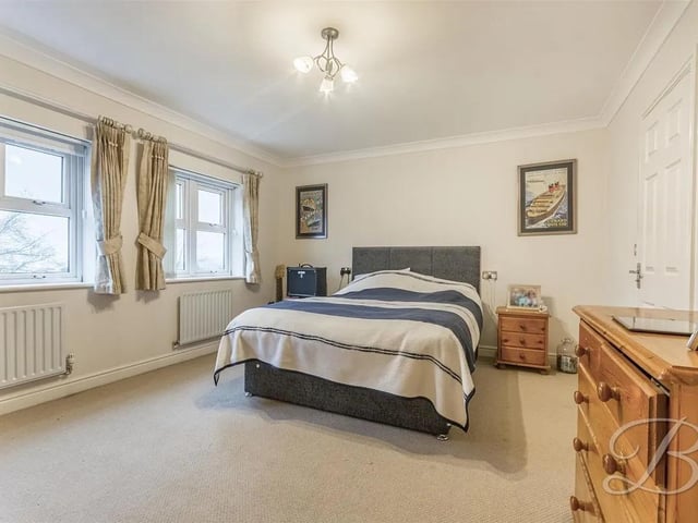 The bedrooms in the property are light and bright.