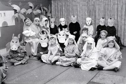 Peafield Lane School nativity in 1976.