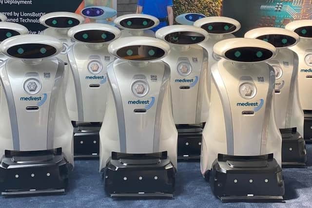 Two cleaning robots called Alex and Hanzel have joined hospital cleaning team