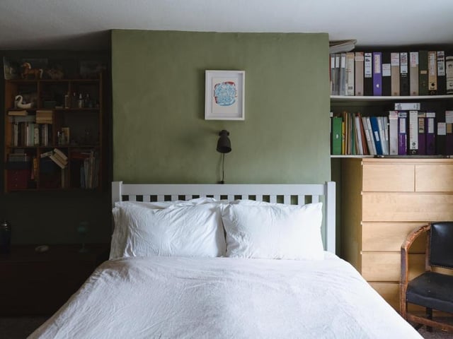 Moving upstairs now, and this is the main bedroom at the Southwell period property. It is a generously-sized double.