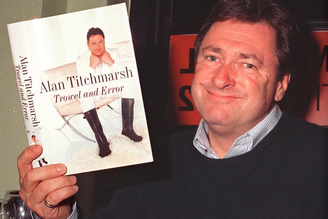 Alan Titchmarsh at the Showroom cinema with his new book back in 2002