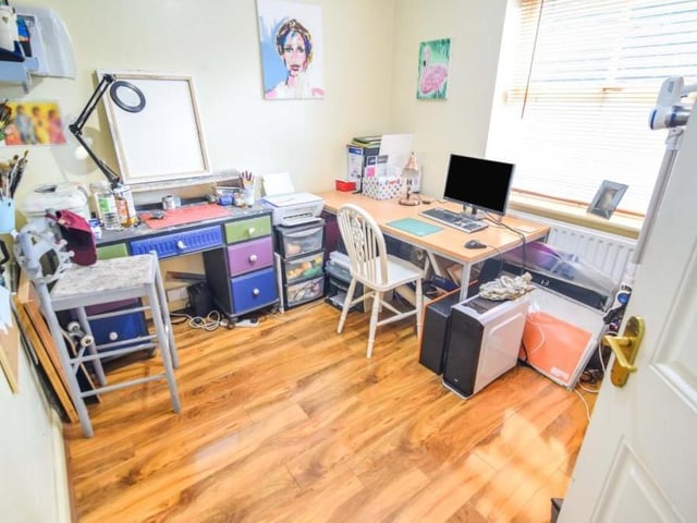 This busy, little room on the ground floor of the Paddock Close property is currently being used as an office -- among other things! It is versatile and flexible.