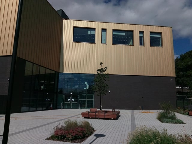 The garden area outside the Danum Gallery, LIbrary and Museum