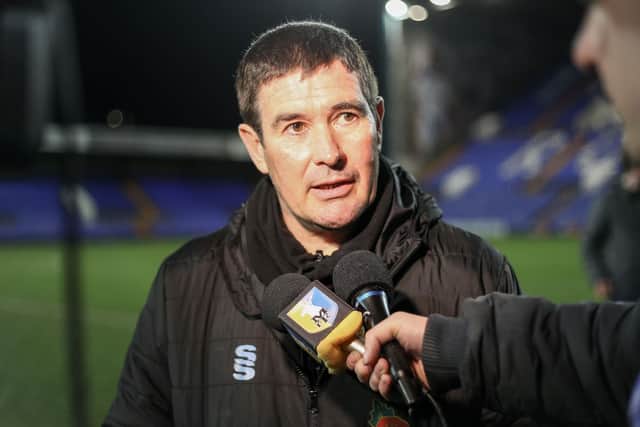 Mansfield Town manager Nigel Clough. Photo by Chris Holloway / The Bigger Picture.media