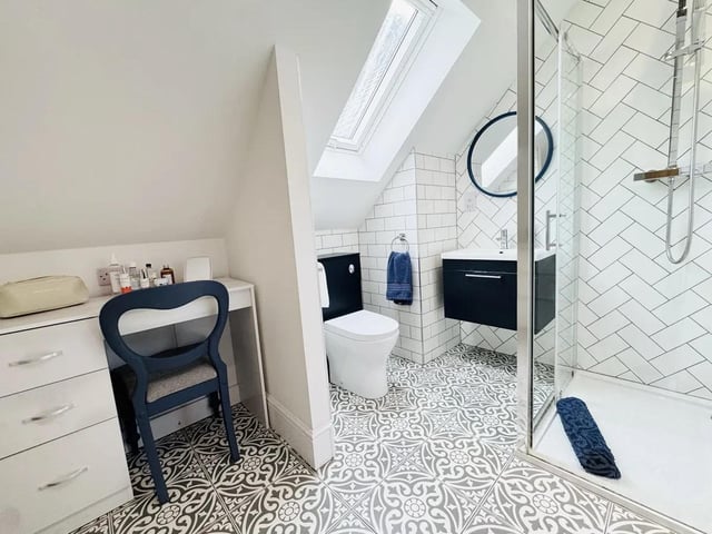 One of two ensuite shower rooms in the property.
