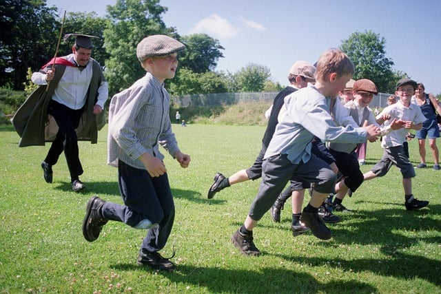 These Eldon Grove School pupils looked like they were having a great time in period costume in 1999. Who can tell us more?