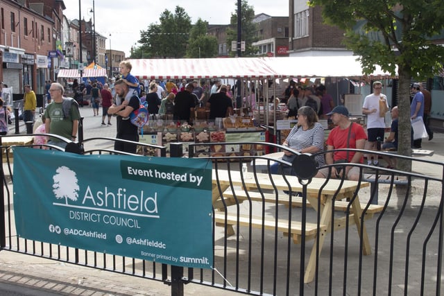 The festival once again saw stalls stretching down Hucknall High Street. Photo: Submitted
