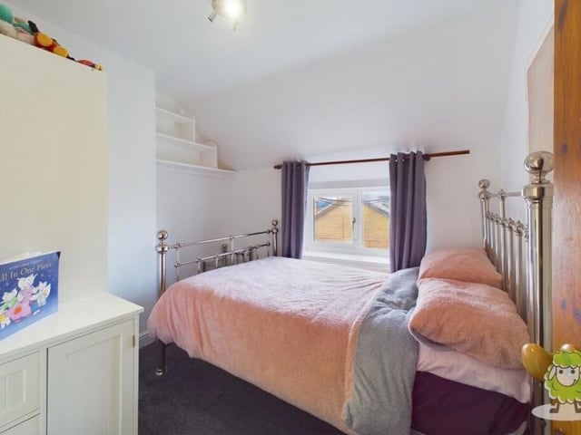The last of the five bedrooms to take a look at on our tour of the farmhouse.