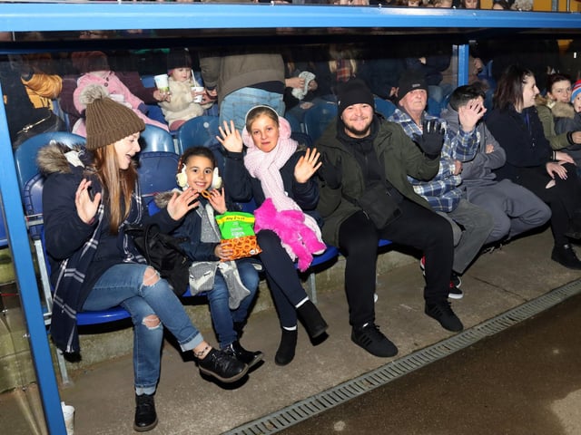 In the home dugout ready for the fireworks display in 2017.