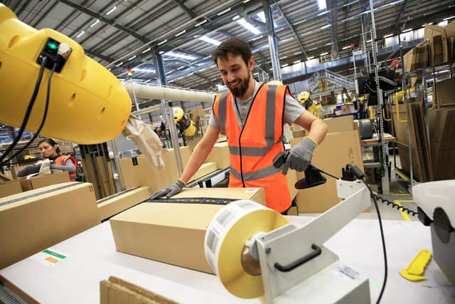 Amazon has recently opened fulfilment centres in Chesterfield, Kegworth and Coalville, like this one at Doncaster. Picture: Chris Etchells