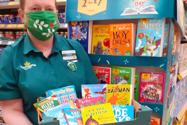 Amanda Hamilton, Community Champion from the Morrisons store in Mansfield Woodhouse, delivered the books.