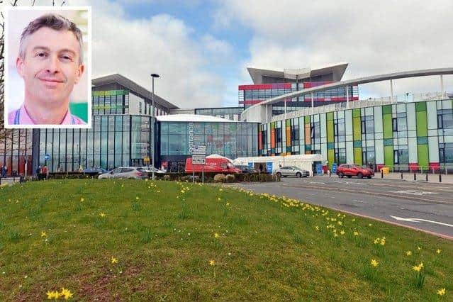 King's Mill Hospital, Sutton, and, inset, Simon Barton, Sherwood Forest Hospitals NHS Trust chief operating officer.