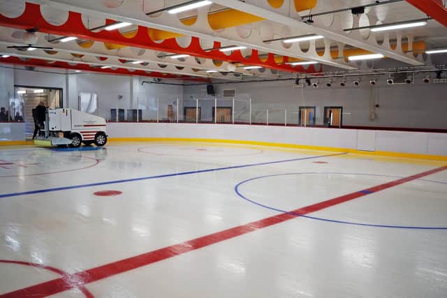 The Sutton Lammas Leisure Centre ice rink after its makeover