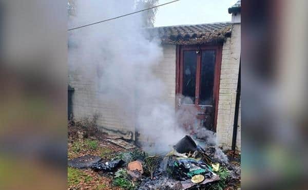 Police found the remains of a cannabis grow being burnt in a Kimberley garden.
