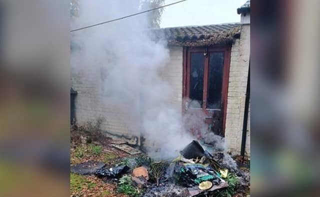 Police found the remains of a cannabis grow being burnt in a Kimberley garden.