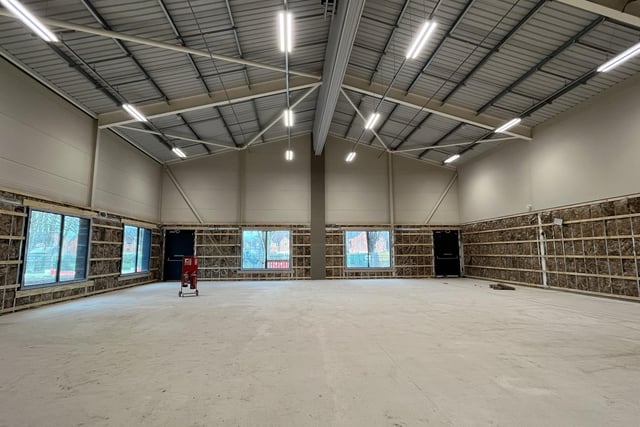 Another angle of the spacious sports hall.