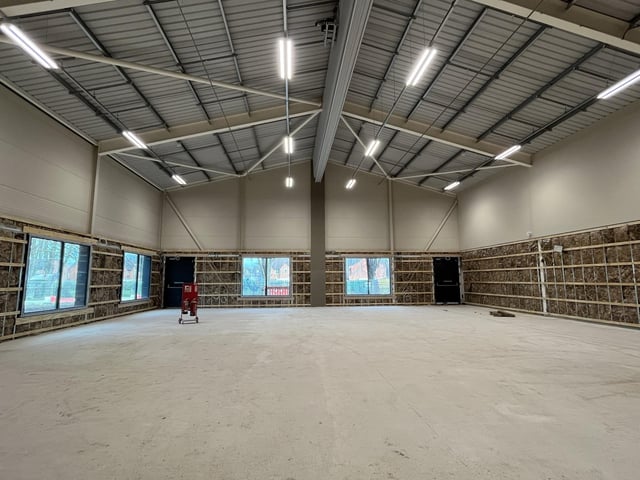 Another angle of the spacious sports hall.