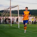 Jimmy Knowles - on target for Stags against Carlton Town.