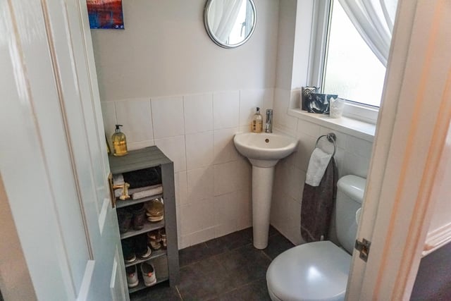 The downstairs cloakroom would be really useful to any family.