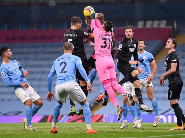 Man City's shot total: 19. Man City's xG: 1.87. Burnley's shot total: 9. Burnley's xG: 0.54.