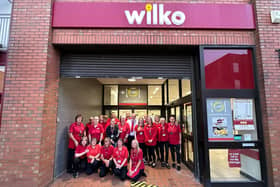 Mansfield Wilko team outside the Clumber Street store.