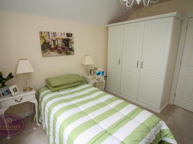 All three bedrooms on the first floor boast fitted wardrobes, including this one.
