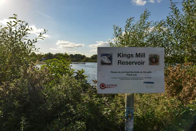 The River Maun feeds into King's Mill Reservoir at Sutton.