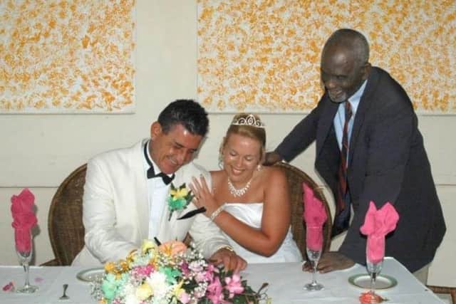 Happy days when the couple tied the knot 11 years ago.