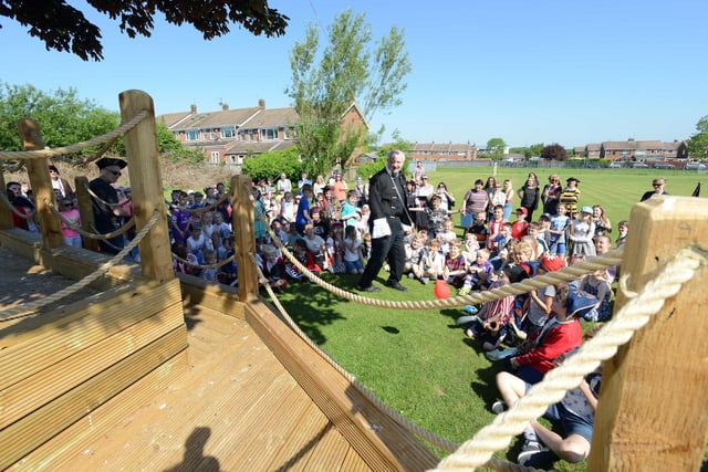 St Bedes Primary School's new wooden pirate ship was on show in 2017. Remember this?