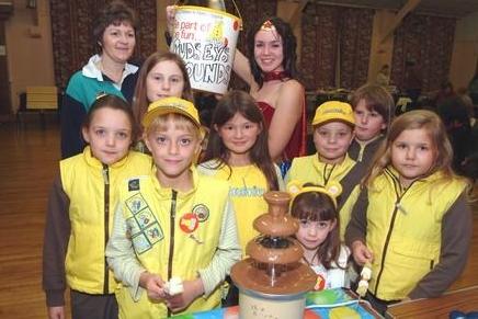 Members of 1st Mansfield Woodhouse Brownies held a Children In Need fundraising event.