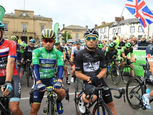 The Tour of Britain's Mansfield stage.
