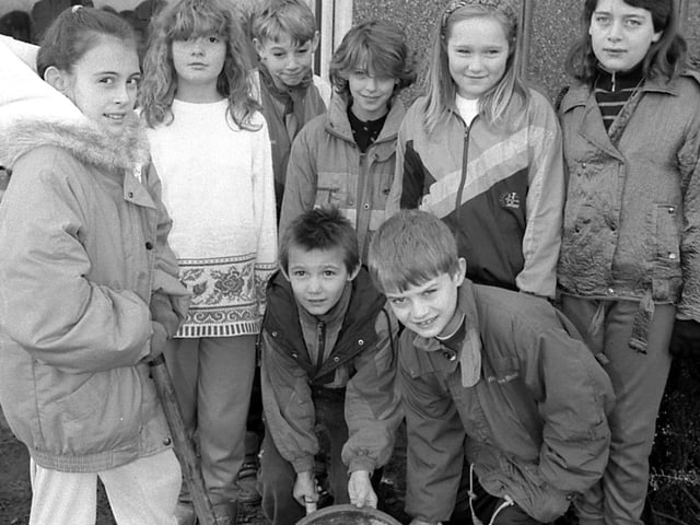Tree Planting in 1992 at Skegby's Daneswood School
