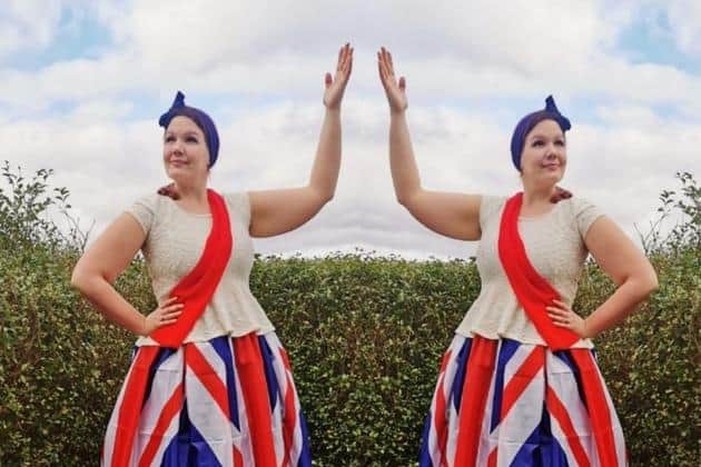 Union Jack stilt walkers will be entertaining visitors at the Proms and Picnic