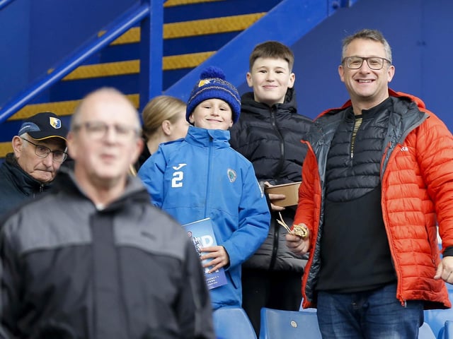 Stags fans during the Emirates FA Cup Second Round match against Sheffield Wednesday at Hillsborough.