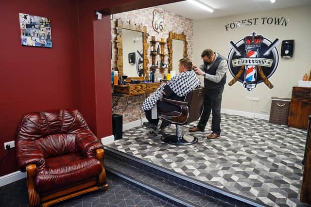 The barbershop has had a full refurbishment