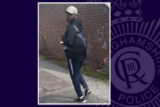 Police investigating after an upskirting incident was reported by a schoolgirl have issued this image of a man they would like to speak to.